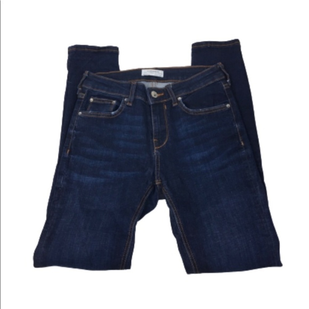 Zara Woman Premium Dark Wash Ankle Denim Jeans‎